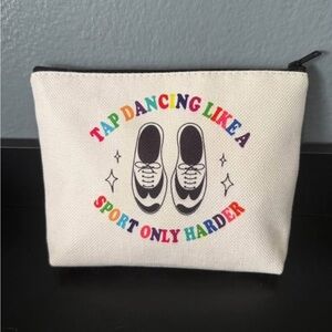 Canvas Pouch with Tap Dancing Design